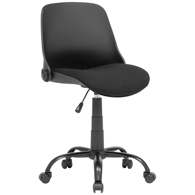 Image 3 Otto Black Folding Back Swivel Adjustable Office Task Chair