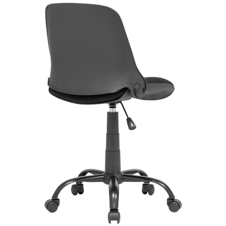 Image 4 Otto Black Folding Back Swivel Adjustable Office Task Chair more views