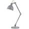 Otto Gray Metal Adjustable Task Desk Lamp