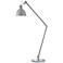 Otto Industrial Gray and Satin Nickel Adjustable Floor Lamp