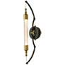 Otto Sconce - Brass w/ Black Finish - Clear Glass with Frosted Diffuser