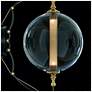Otto Sphere 21 1/2" High Brass and Black LED Wall Sconce