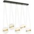 Otto Sphere 57" Wide 5-Globe Black Multi-Light Pendant
