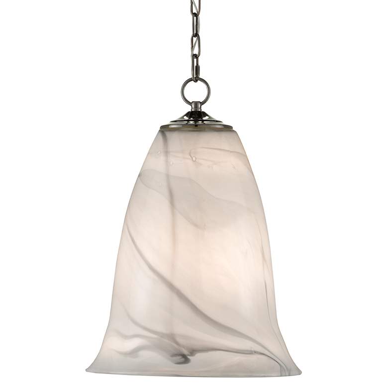 Image 3 Ottorino 15 3/4 inch Wide White and Gray Art Glass Pendant Light more views