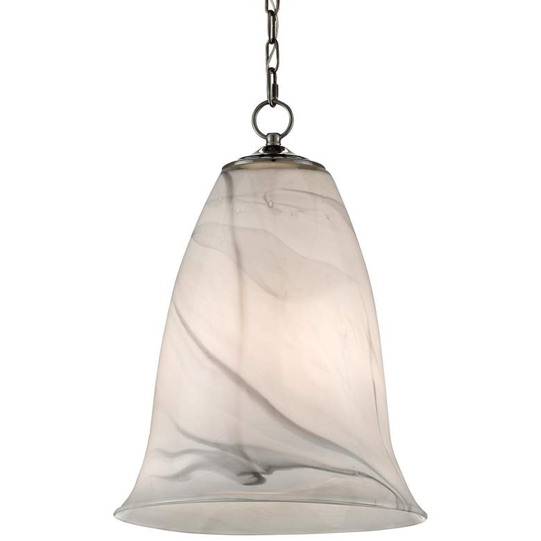 Image 4 Ottorino 15 3/4" Wide White and Gray Art Glass Pendant Light more views