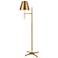 Otus 65" High 1-Light Floor Lamp - Aged Brass - Includes LED Bulb