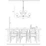 6_Oudspeaker 35 3/4" Wide Brass 8-Light Chandelier more views