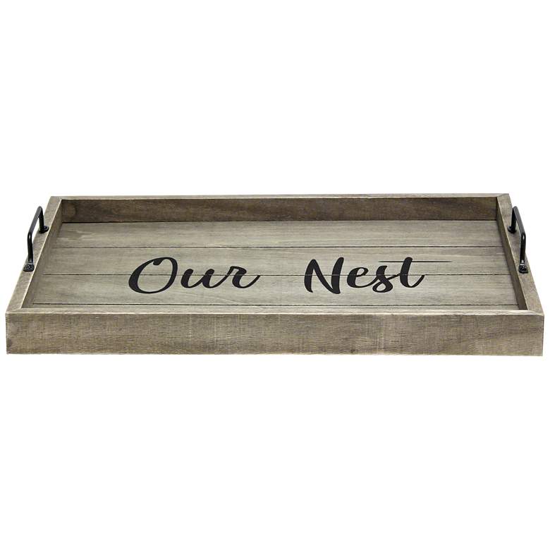 Image 2 Our Nest Decorative Wood Serving Tray
