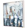 Thumbnail3 of Out of the Mist I 31" Square Framed Giclee Wall Art more views