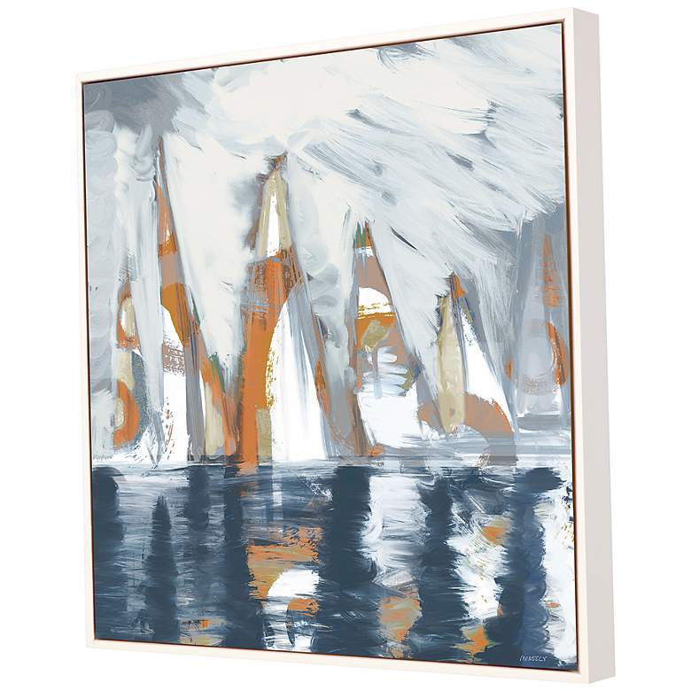 Image 3 Out of the Mist II 31" Square Framed Giclee Wall Art more views