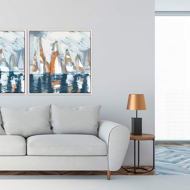 Image 4 Out of the Mist II 31" Square Framed Giclee Wall Art more views