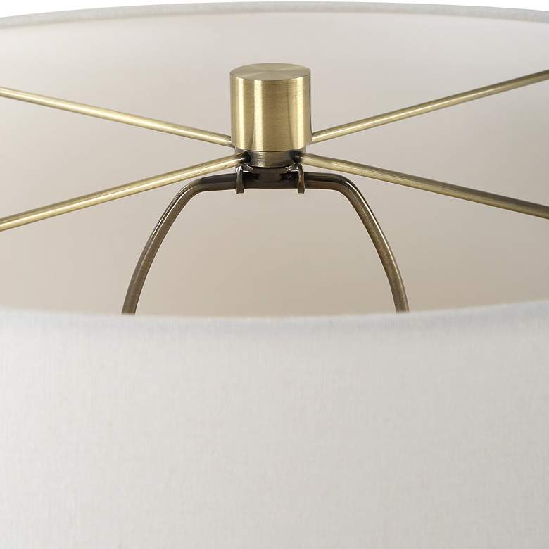 Image 6 Out Of Time Seeded Glass with Gray Fleck Table Lamp more views