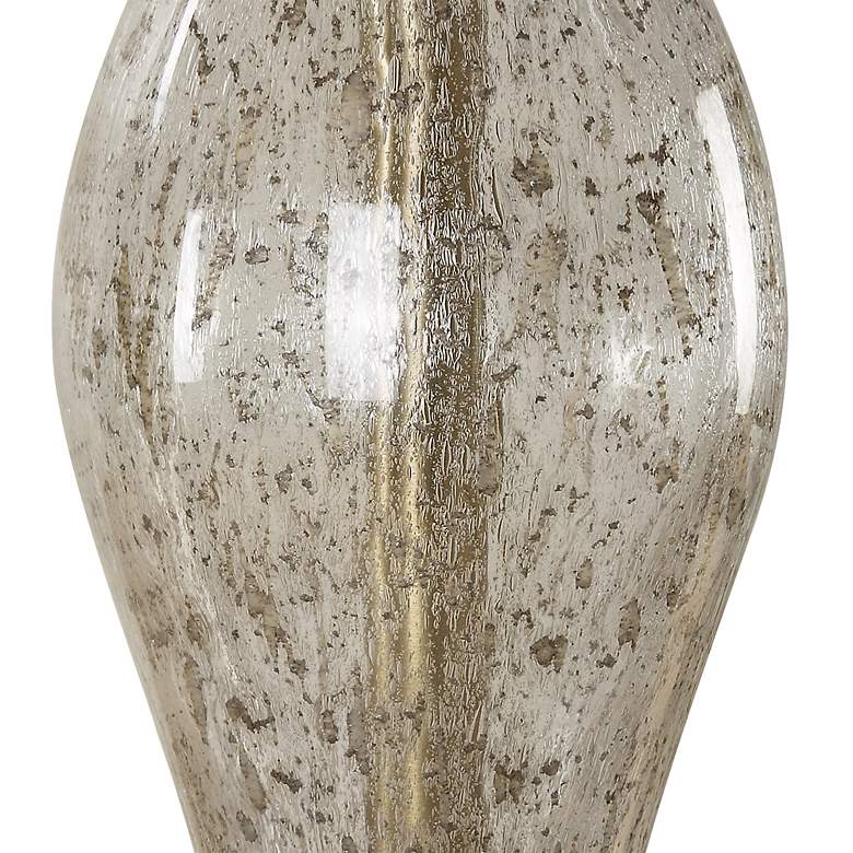 Image 7 Out Of Time Seeded Glass with Gray Fleck Table Lamp more views