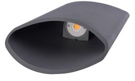 Image 2 Outdoor 16"H Cylinder Up/Down 3000K LED Wall Sconce in Silver more views