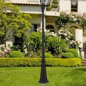 Outdoor Accessories Textured Black Lamp Post Outdoor Accessories Textured Black Lamp Post