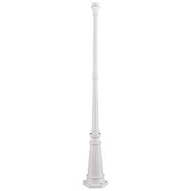Image1 of Outdoor Accessories Textured White Lamp Post