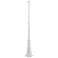 Outdoor Accessories Textured White Lamp Post