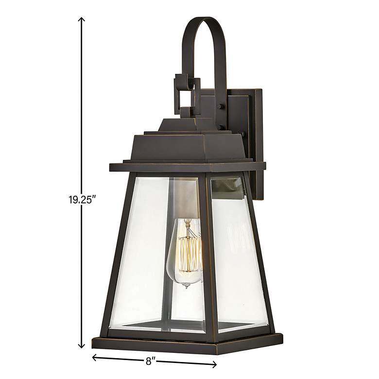 Image 5 Outdoor Bainbridge-Medium Wall Mount Lantern-Oil Rubbed Bronze more views