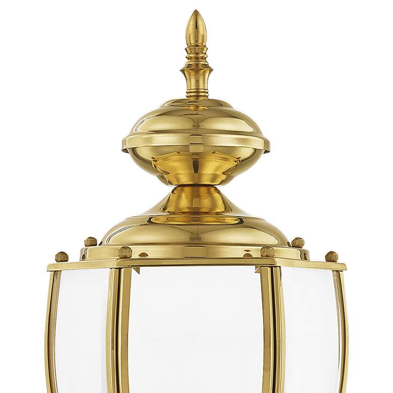 Image 4 Outdoor Basics 16 1/2"H Polished Brass Outdoor Post Light more views