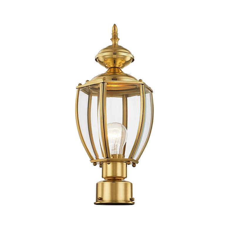 Image 6 Outdoor Basics 16 1/2"H Polished Brass Outdoor Post Light more views