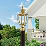 Outdoor Basics 16 1/2"H Polished Brass Outdoor Post Light in scene