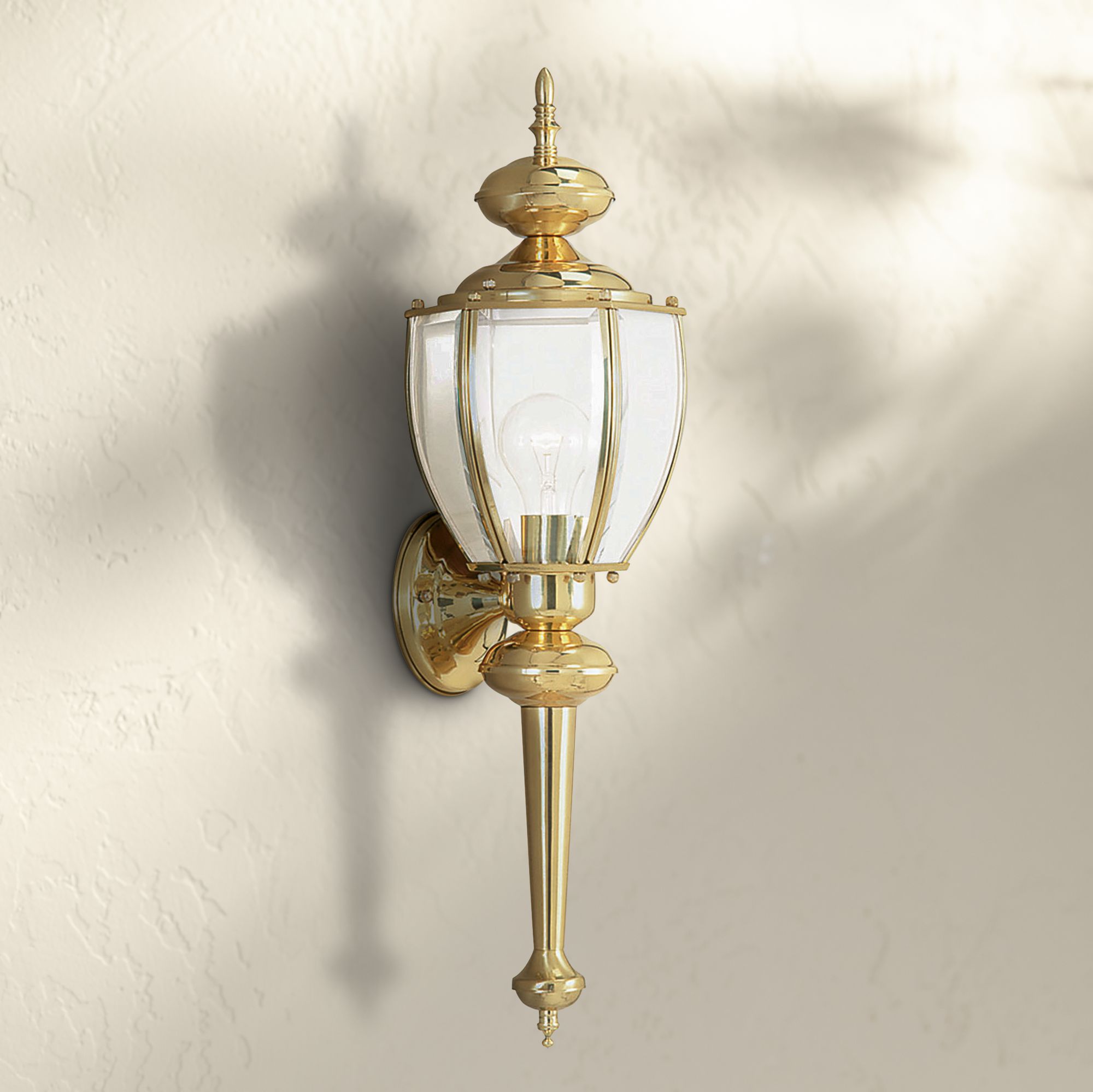 brass lantern wall lights