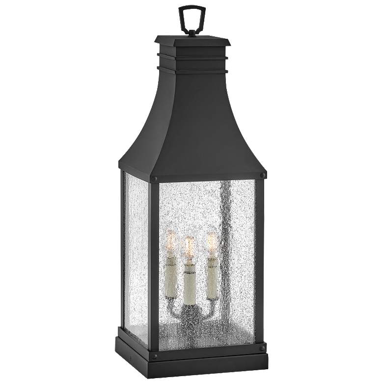 Image 1 Outdoor Beacon Hill-Large Pier Mount Lantern 12V-Museum Black