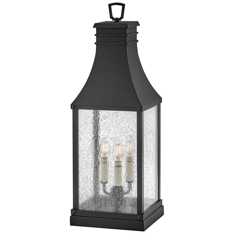 Image 2 Outdoor Beacon Hill-Large Pier Mount Lantern 12V-Museum Black more views