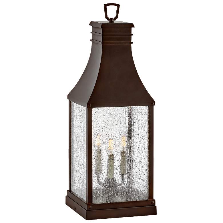 Image 1 Outdoor Beacon Hill-Large Pier Mount Lantern-Blackened Copper