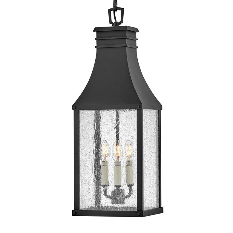 Image 2 Outdoor Beacon Hill-Medium Hanging Lantern-Museum Black more views
