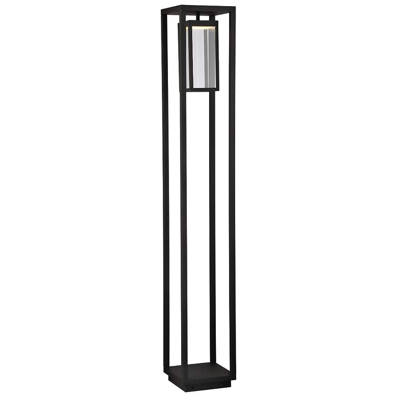 Image 1 Outdoor Bollard 57 inch High Graphite Gray LED Landscape Light