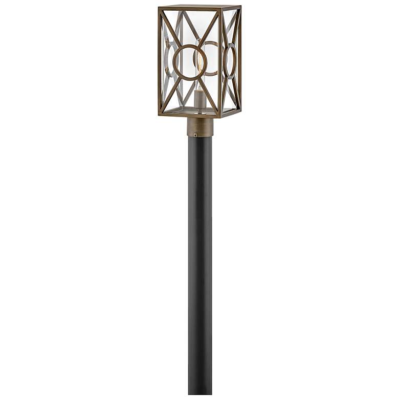 Image 2 Outdoor Brixton-Medium Post Top Or Pier Mount Lantern-Burnished Bronze more views