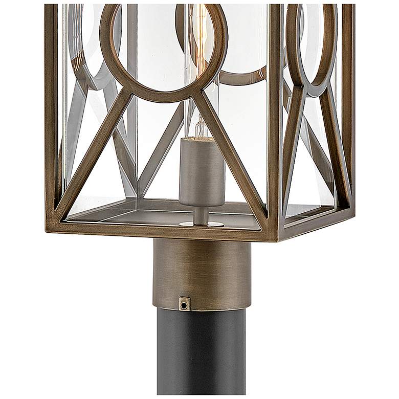 Image 5 Outdoor Brixton-Medium Post Top Or Pier Mount Lantern-Burnished Bronze more views