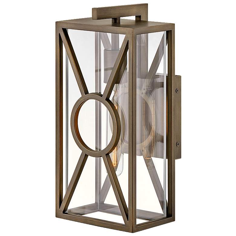 Image 1 Outdoor Brixton-Small Wall Mount Lantern-Burnished Bronze