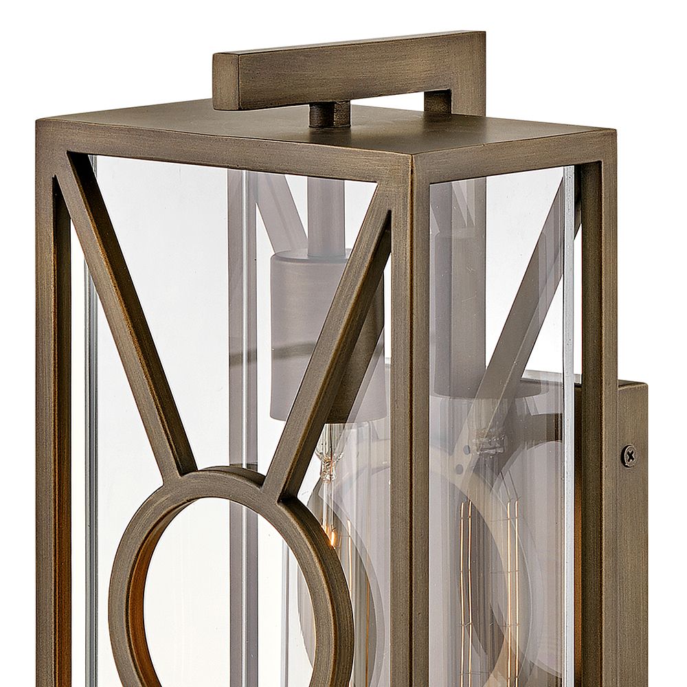 Outdoor Brixton-Small Wall Mount Lantern-Burnished Bronze