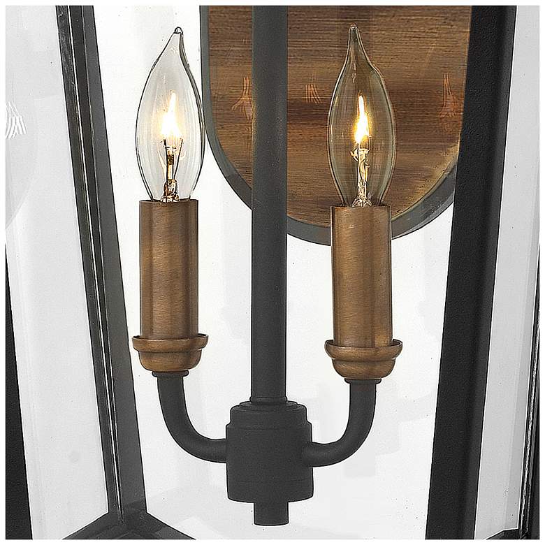 Image 5 Outdoor Burton-Medium Wall Mount Lantern-Black more views