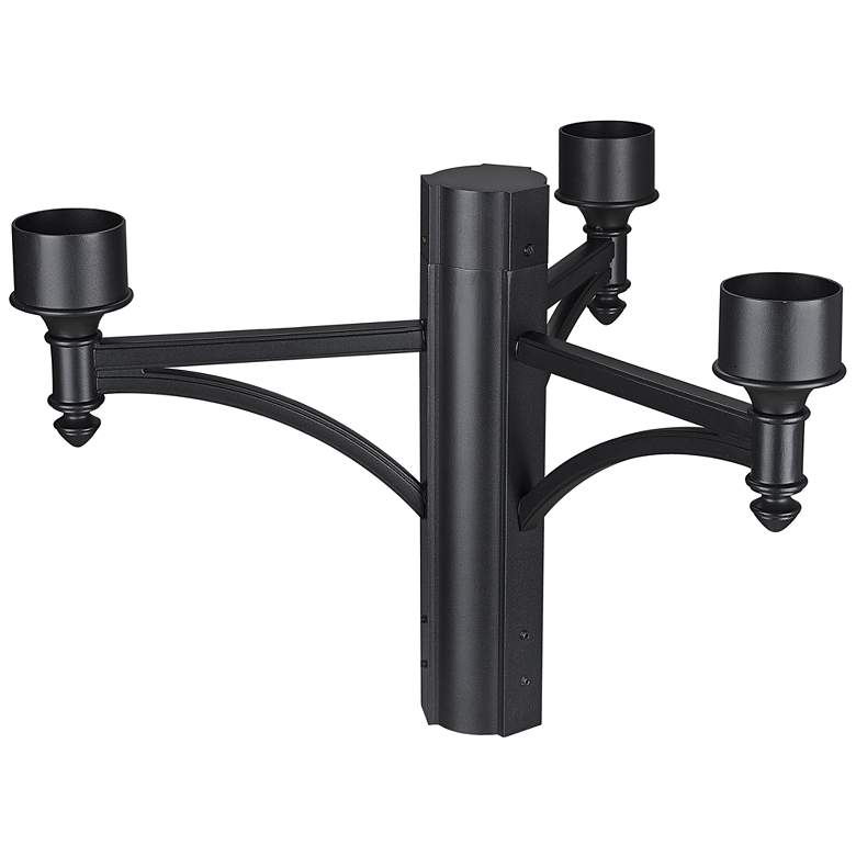 Image 1 Outdoor by Z-Lite Black 3 Post Head Adaptor