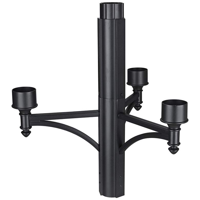 Image 1 Outdoor by Z-Lite Black 4 Post Head Adaptor