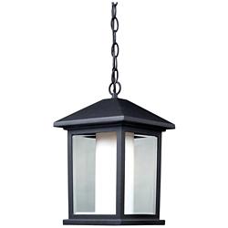 Outdoor Chain Light in Black finish