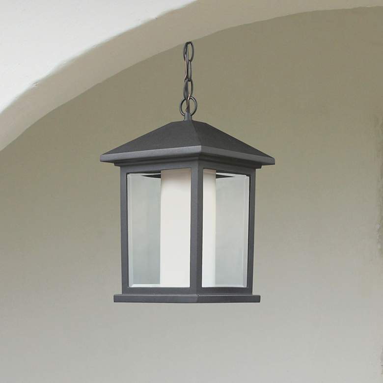 Image 1 Outdoor Chain Light in Black finish