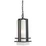 Outdoor Chain Light in Black finish