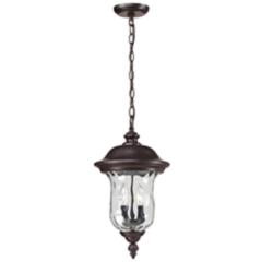 Outdoor Chain Light in Bronze finish