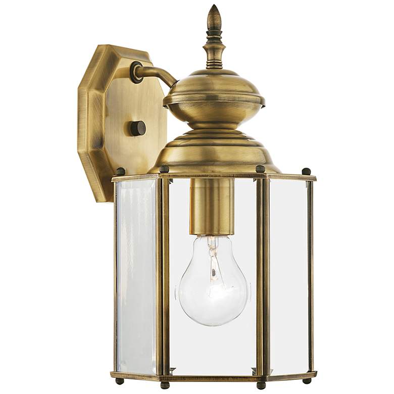 Image 3 Outdoor Classics 13" High Antique Brass Outdoor Wall Light