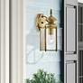 2_Outdoor Classics 13" High Antique Brass Outdoor Wall Light