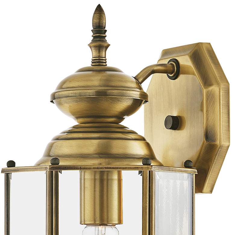 Image 4 Outdoor Classics 13" High Antique Brass Outdoor Wall Light more views