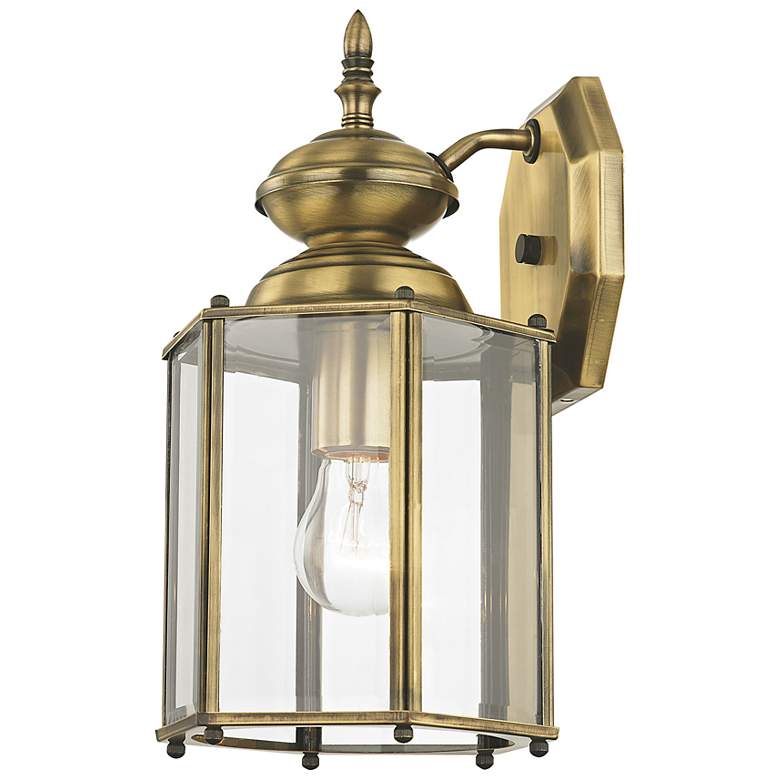 Image 5 Outdoor Classics 13" High Antique Brass Outdoor Wall Light more views