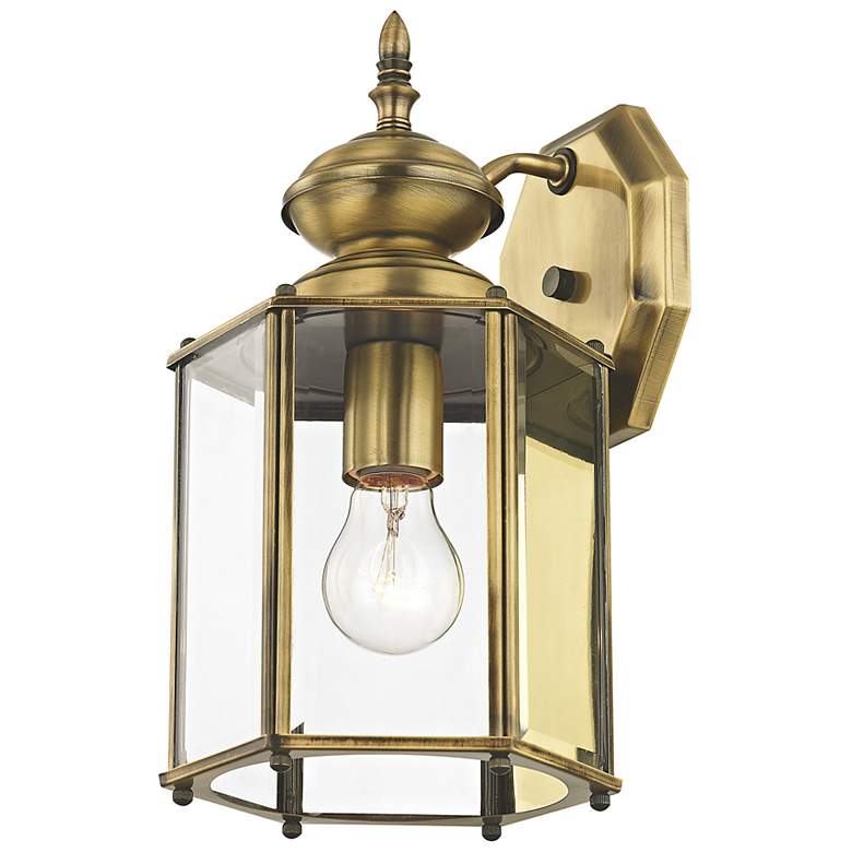 Image 6 Outdoor Classics 13" High Antique Brass Outdoor Wall Light more views