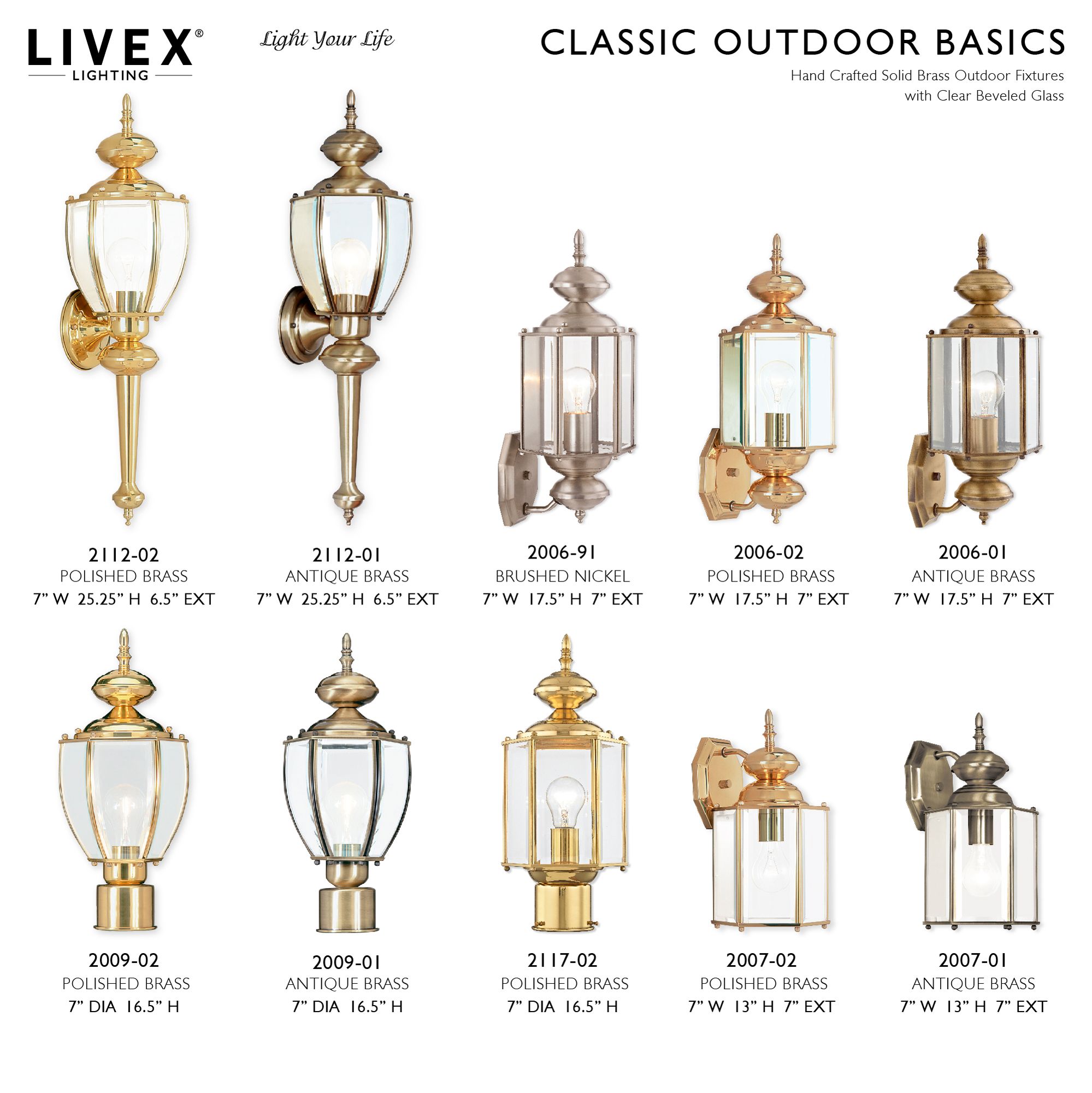 Outdoor Classics 13" High Antique Brass Outdoor Wall Light in scene