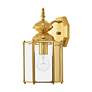 Outdoor Classics 13" High Polished Brass Outdoor Wall Light in scene