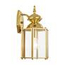 Outdoor Classics 13" High Polished Brass Outdoor Wall Light in scene